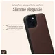 AVY Apple iPhone 14 / 13 Hoesje met Koord Haakjes MagSafe Leer Chocolate afbeelding 8