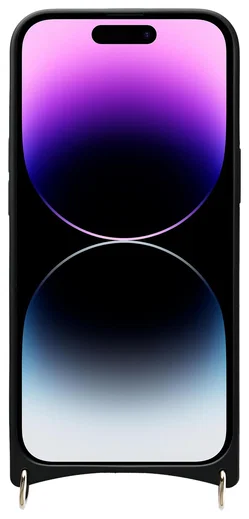 AVY Apple iPhone 14 Pro Hoesje met Koord Haakjes MagSafe Leer Chocolate afbeelding 10