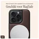 AVY Apple iPhone 14 Pro Hoesje met Koord Haakjes MagSafe Leer Chocolate afbeelding 8