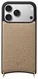 AVY Apple iPhone 17 Pro Hoesje met Koord Haakjes MagSafe Leer Beige