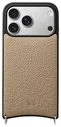 AVY Apple iPhone 17 Pro Hoesje met Koord Haakjes MagSafe Leer Beige