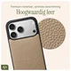 AVY Apple iPhone 17 Pro Hoesje met Koord Haakjes MagSafe Leer Beige afbeelding 8