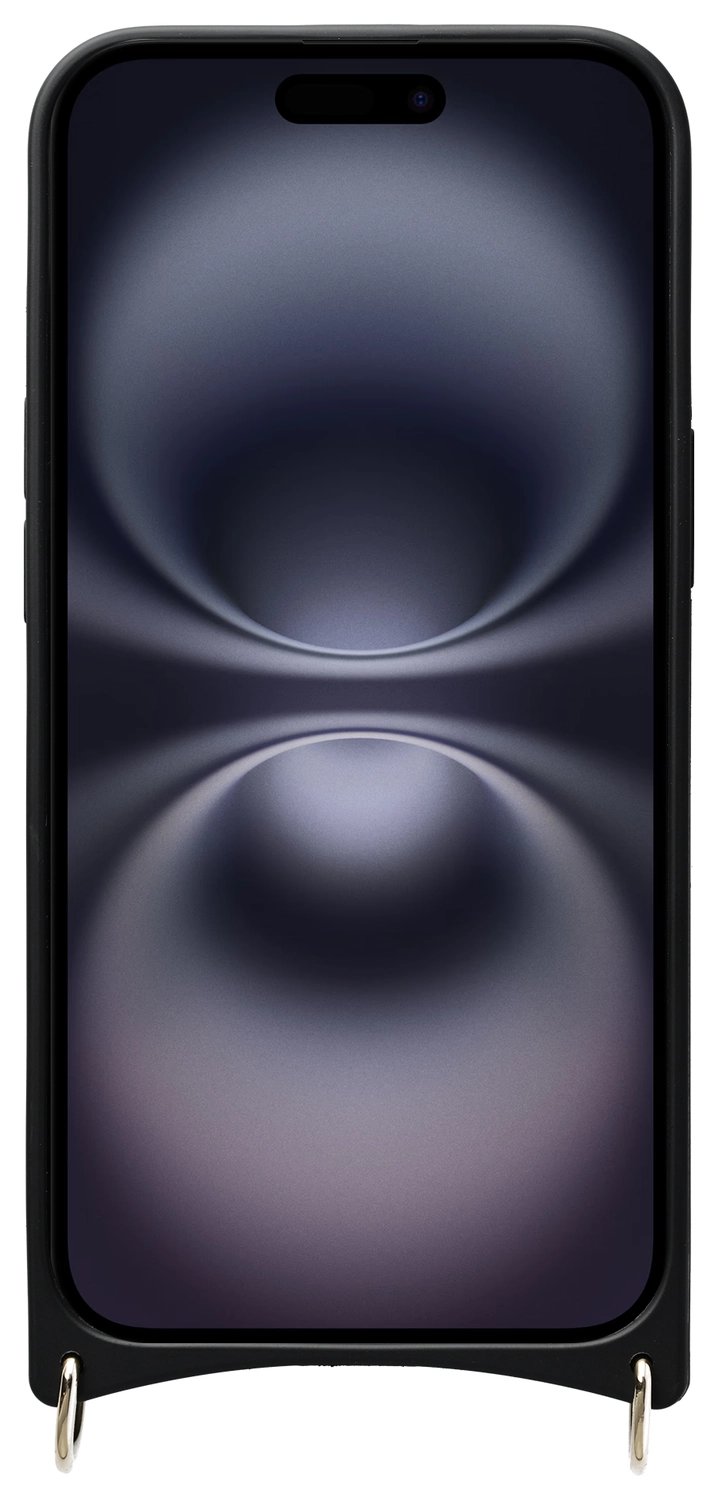 AVY Apple iPhone 16 Hoesje met Koord Haakjes MagSafe Leer Beige afbeelding 11