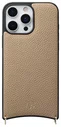 AVY Apple iPhone 16 Pro Max Hoesje met Koord Haakjes MagSafe Leer Beige