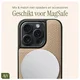 AVY Apple iPhone 15 Pro Hoesje met Koord Haakjes MagSafe Leer Beige afbeelding 8