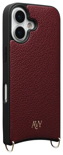 AVY Apple iPhone 17 Hoesje met Koord Haakjes MagSafe Leer Burgundy afbeelding 10