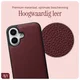 AVY Apple iPhone 17 Hoesje met Koord Haakjes MagSafe Leer Burgundy afbeelding 7