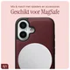 AVY Apple iPhone 17 Hoesje met Koord Haakjes MagSafe Leer Burgundy afbeelding 8