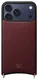 AVY Apple iPhone 17 Pro Max Hoesje met Koord Haakjes MagSafe Leer Burgundy