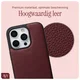 AVY Apple iPhone 16 Pro Max Hoesje met Koord Haakjes MagSafe Leer Burgundy afbeelding 7