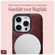 AVY Apple iPhone 16 Pro Max Hoesje met Koord Haakjes MagSafe Leer Burgundy afbeelding 8