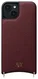 AVY Apple iPhone 15 Hoesje met Koord Haakjes MagSafe Leer Burgundy