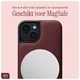 AVY Apple iPhone 15 Hoesje met Koord Haakjes MagSafe Leer Burgundy afbeelding 8