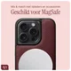 AVY Apple iPhone 15 Pro Hoesje met Koord Haakjes MagSafe Leer Burgundy afbeelding 8