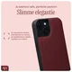 AVY Apple iPhone 14 / 13 Hoesje met Koord Haakjes MagSafe Leer Burgundy afbeelding 8