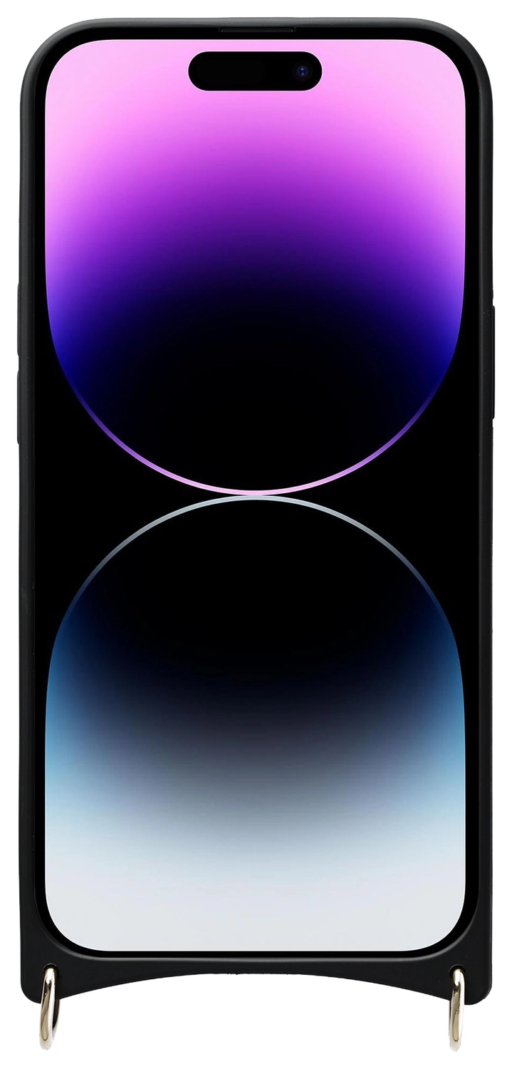 AVY Apple iPhone 14 Pro Hoesje met Koord Haakjes MagSafe Leer Burgundy afbeelding 10