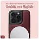 AVY Apple iPhone 14 Pro Hoesje met Koord Haakjes MagSafe Leer Burgundy afbeelding 8
