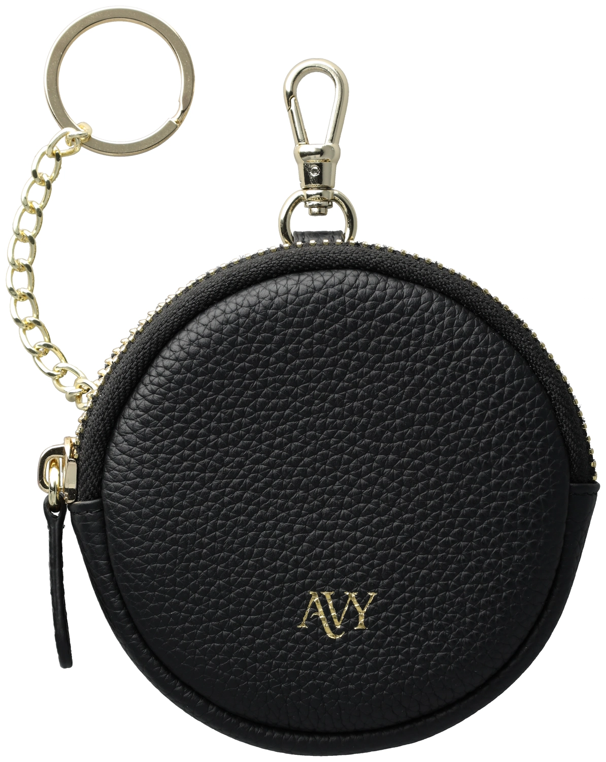 AVY Mini Leren Telefoontasje / Phone Bag Leather Zwart afbeelding 1