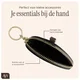 AVY Mini Telefoontasje / Phone Bag Pouch met Rits en Haakje Leer Chocolate afbeelding 5
