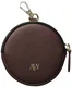 AVY Mini Telefoontasje / Phone Bag Pouch met Rits en Haakje Leer Chocolate afbeelding 6