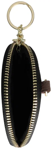 AVY Mini Telefoontasje / Phone Bag Pouch met Rits en Haakje Leer Chocolate afbeelding 8