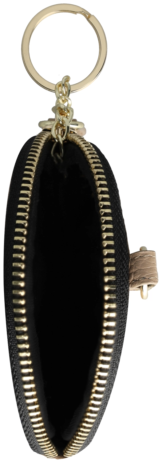 AVY Mini Telefoontasje / Phone Bag Pouch met Rits en Haakje Leer Beige afbeelding 9