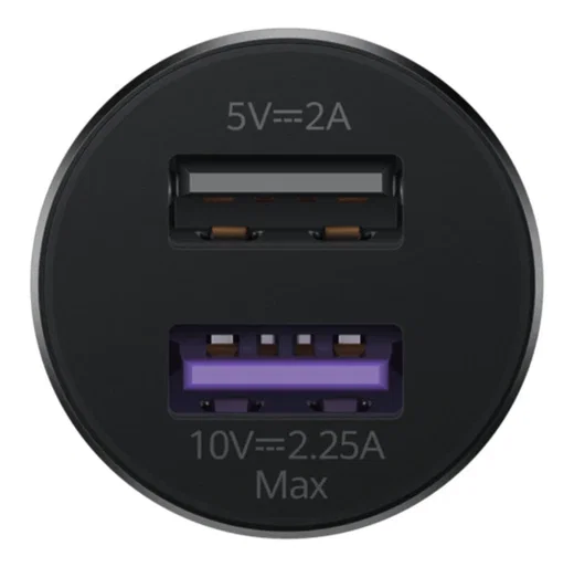 Originele Huawei CP36 22.5W Autolader USB-A + USB-A naar USB-C Kabel 1M Grijs afbeelding 2