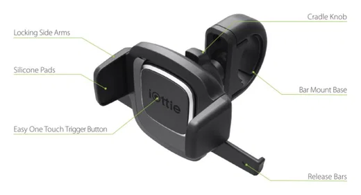 Duo pack iOttie Easy One Touch 4 Verstelbare Telefoonhouder Fiets afbeelding 3