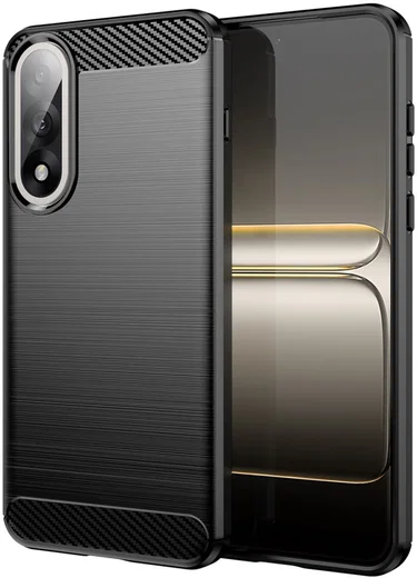 OnePlus Nord 5 Hoesje Geborsteld TPU Flexibele Back Cover Zwart afbeelding 1
