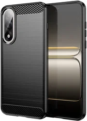 OnePlus Nord 5 Hoesje Geborsteld TPU Flexibele Back Cover Zwart afbeelding