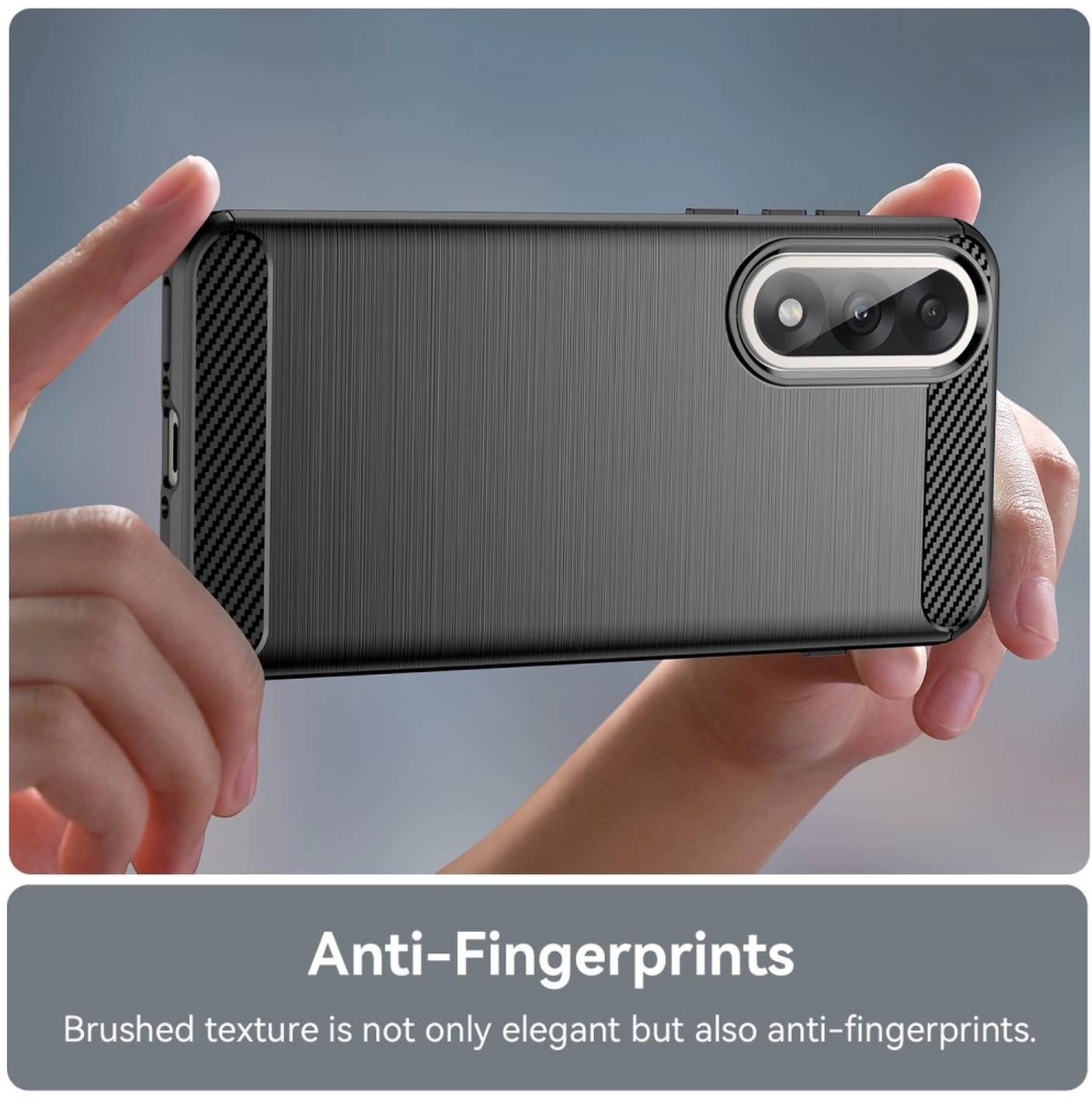 OnePlus Nord 5 Hoesje Geborsteld TPU Flexibele Back Cover Zwart afbeelding 6