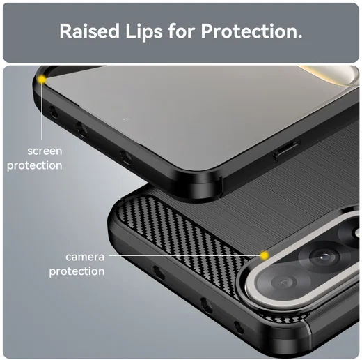 OnePlus Nord 5 Hoesje Geborsteld TPU Flexibele Back Cover Zwart afbeelding 7