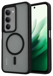 Xiaomi Redmi 15 (5G) Hoesje met MagSafe Back Cover Matte Zwart afbeelding