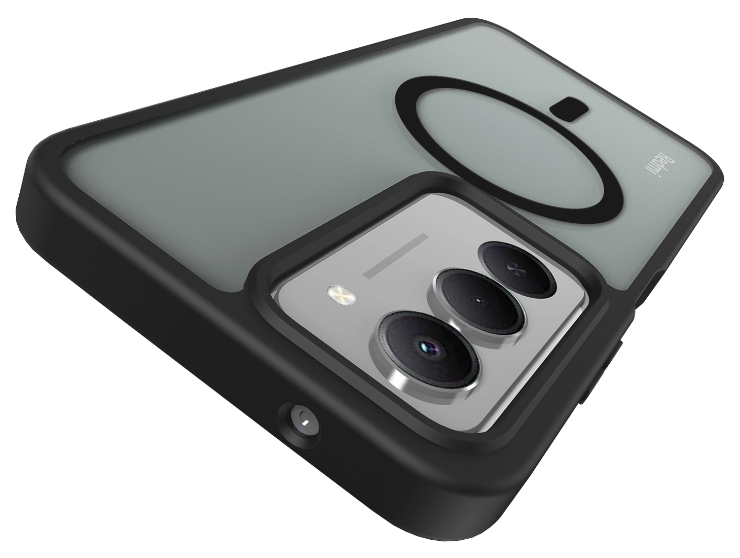 Xiaomi Redmi 15 (5G) Hoesje met MagSafe Back Cover Matte Zwart afbeelding 9