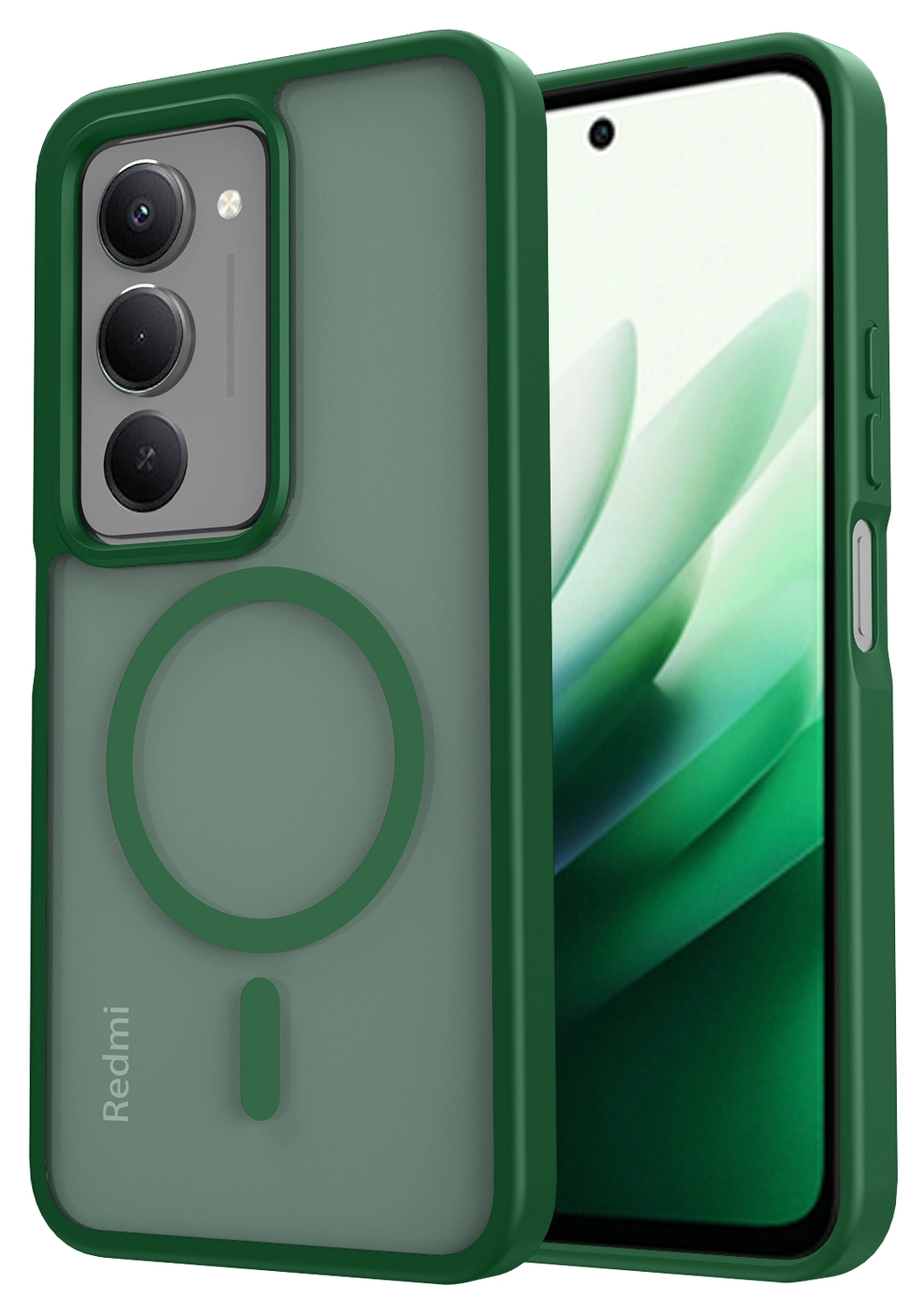 Xiaomi Redmi 15 (5G) Hoesje met MagSafe Back Cover Matte Groen afbeelding 1