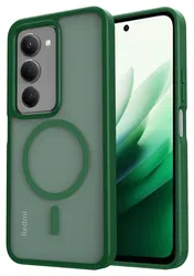 Xiaomi Redmi 15 (5G) Hoesje met MagSafe Back Cover Matte Groen afbeelding