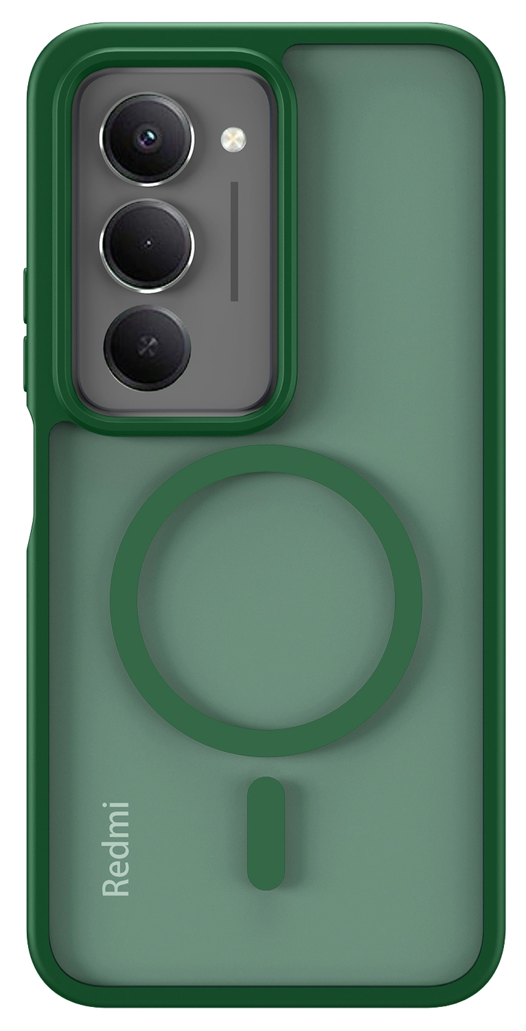 Xiaomi Redmi 15 (5G) Hoesje met MagSafe Back Cover Matte Groen afbeelding 2