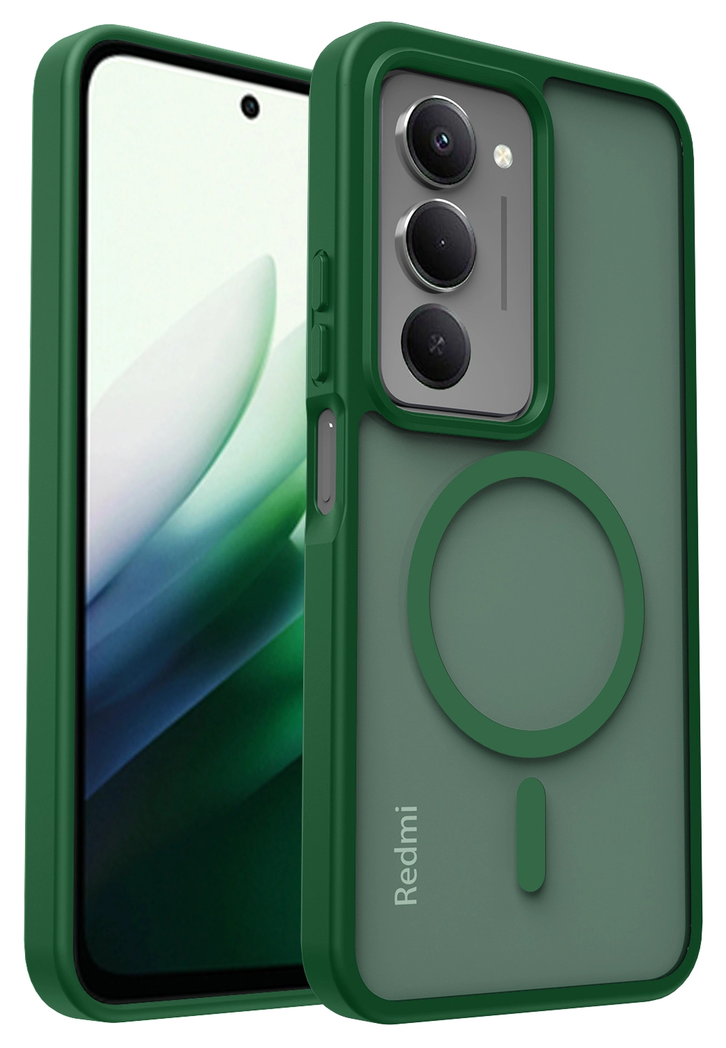Xiaomi Redmi 15 (5G) Hoesje met MagSafe Back Cover Matte Groen afbeelding 10