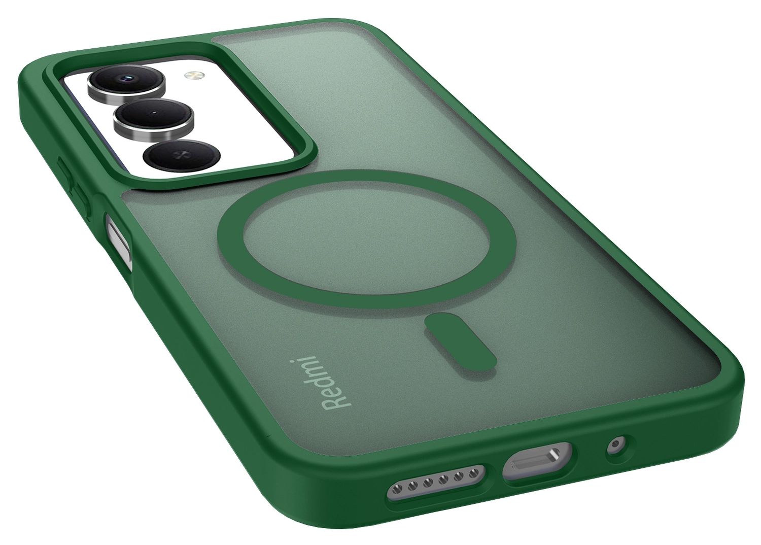 Xiaomi Redmi 15 (5G) Hoesje met MagSafe Back Cover Matte Groen afbeelding 11