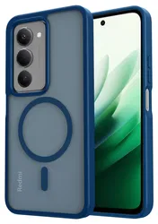 Xiaomi Redmi 15 (5G) Hoesje met MagSafe Back Cover Matte Blauw afbeelding