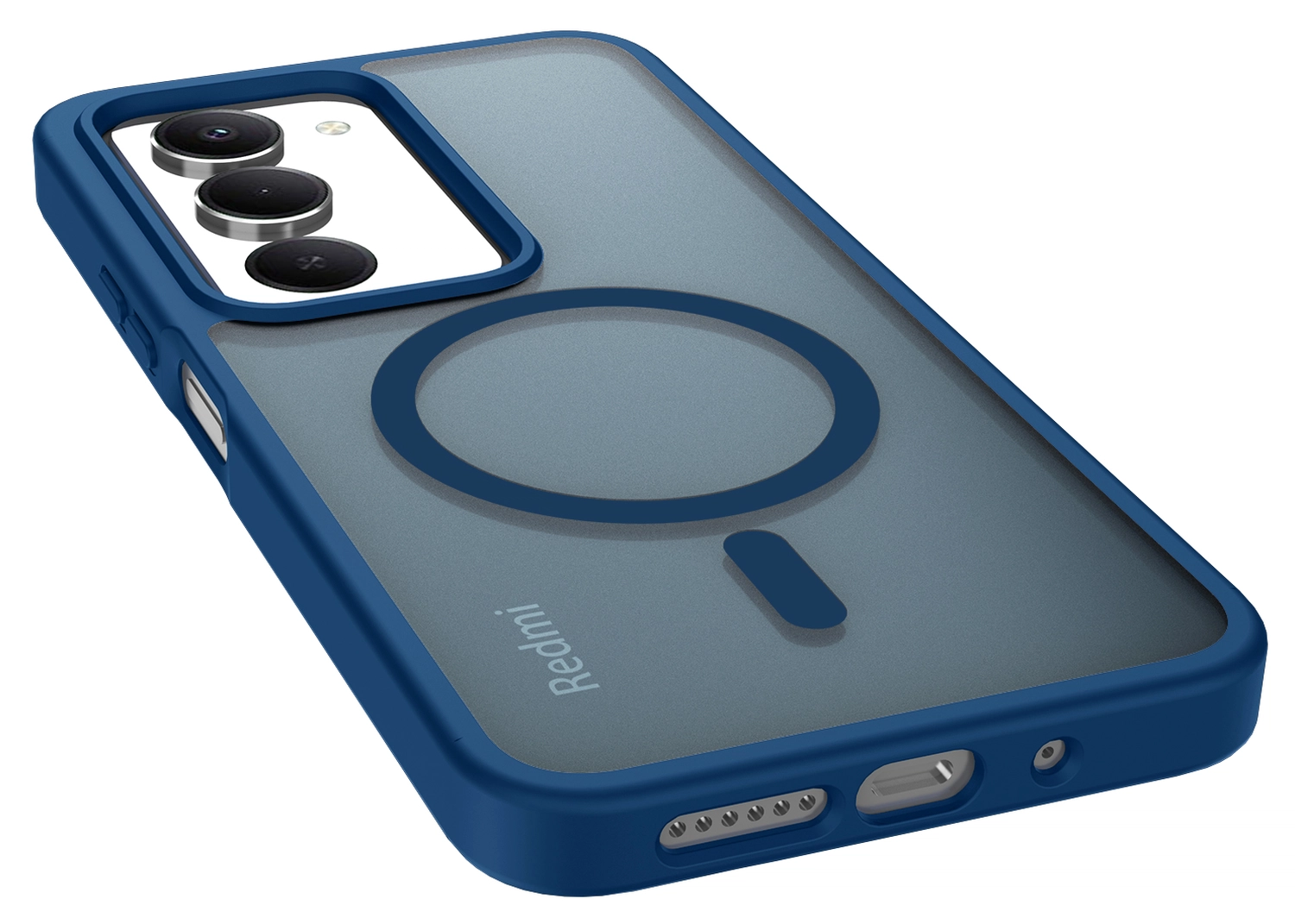 Xiaomi Redmi 15 (5G) Hoesje met MagSafe Back Cover Matte Blauw afbeelding 6