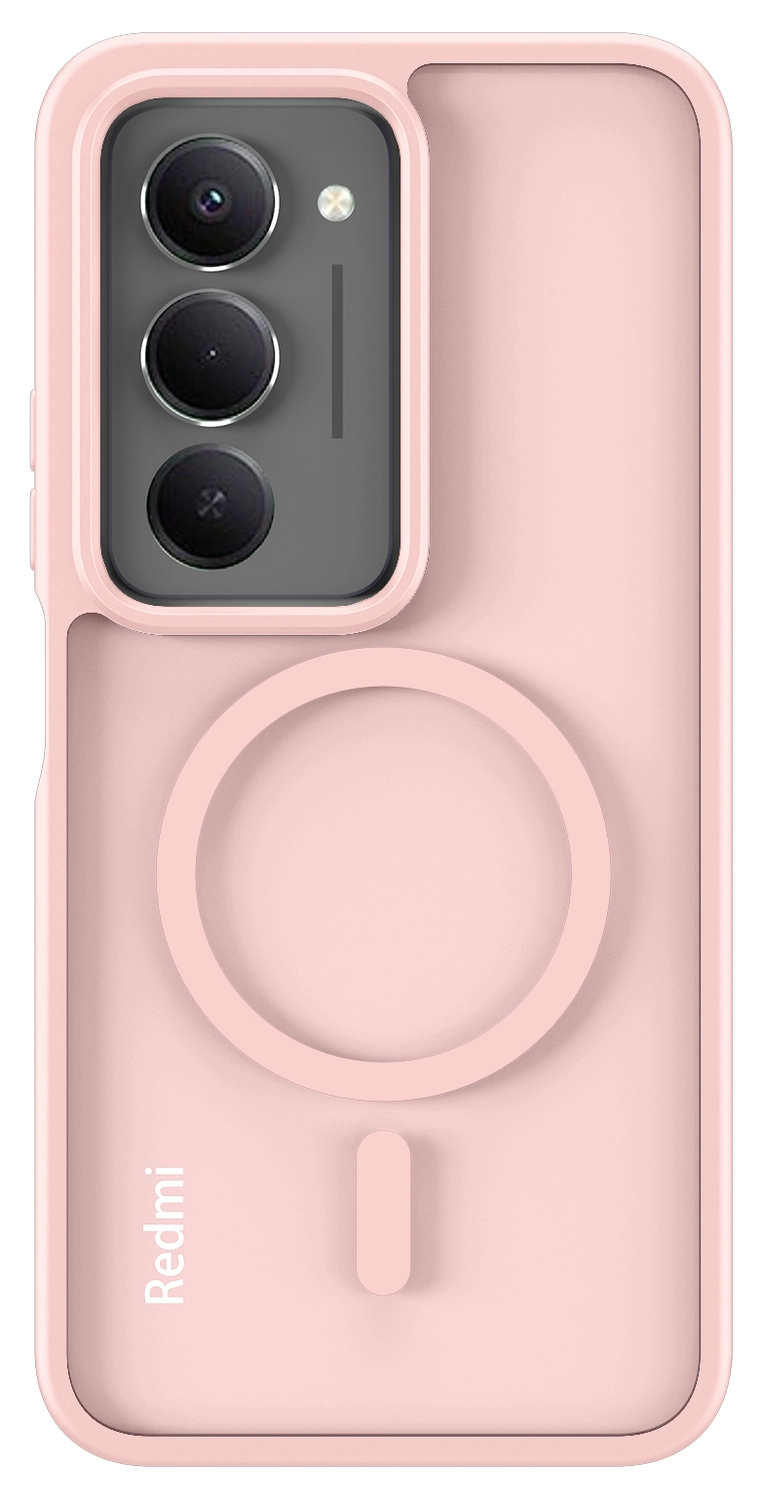 Xiaomi Redmi 15 (5G) Hoesje met MagSafe Back Cover Matte Roze afbeelding 4