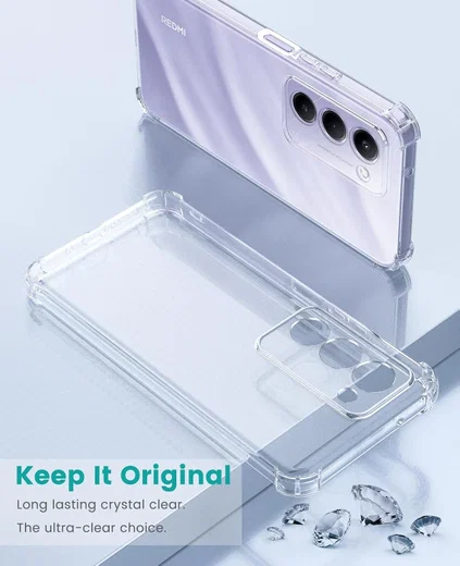 Xiaomi Redmi 15 (5G) Hoesje Schokbestendig en Dun TPU Back Cover Transparant afbeelding 2
