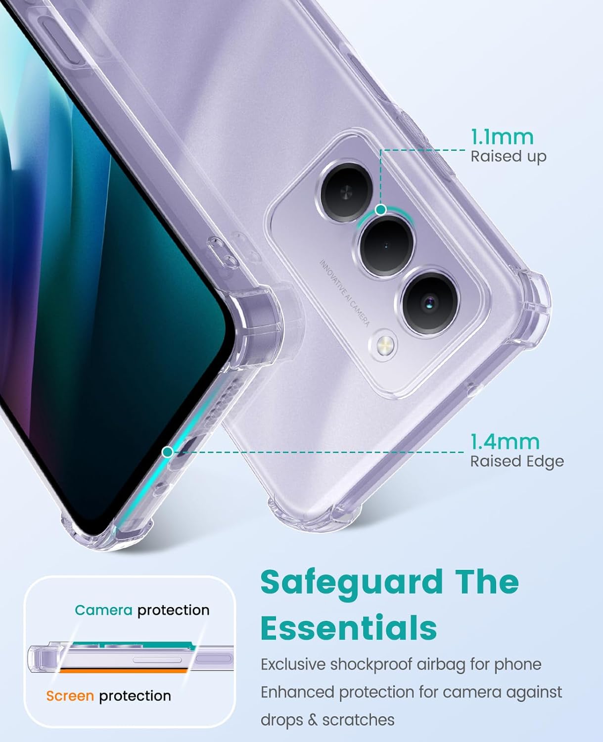 Xiaomi Redmi 15 (5G) Hoesje Schokbestendig en Dun TPU Back Cover Transparant afbeelding 7