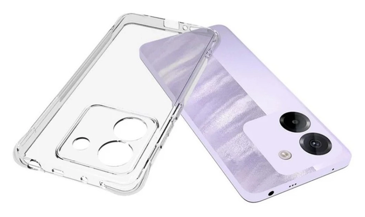 Xiaomi Poco M7 Pro Hoesje Schokbestendig en Dun TPU Back Cover Transparant afbeelding 2