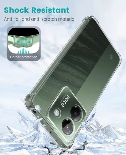 Xiaomi Poco M7 Pro Hoesje Schokbestendig en Dun TPU Back Cover Transparant afbeelding 2