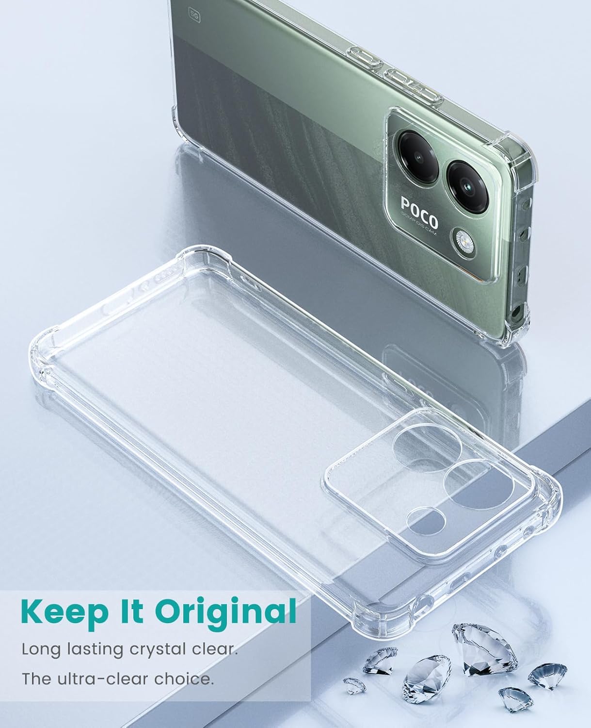 Xiaomi Poco M7 Pro Hoesje Schokbestendig en Dun TPU Back Cover Transparant afbeelding 6