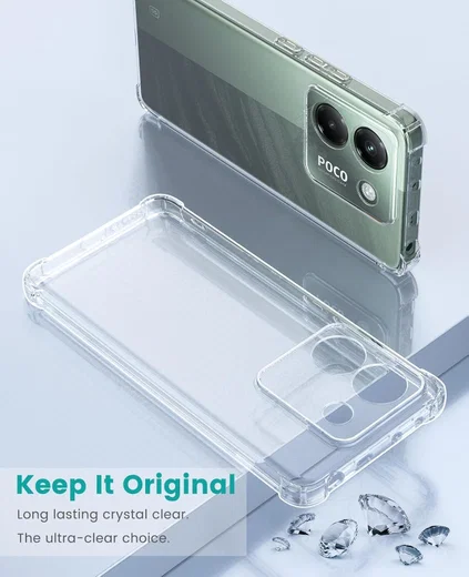 Xiaomi Poco M7 Pro Hoesje Schokbestendig en Dun TPU Back Cover Transparant afbeelding 6