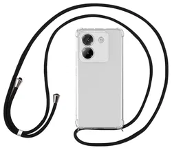 Xiaomi Poco M7 Pro Hoesje met Koord Schokbestendig TPU Transparant afbeelding