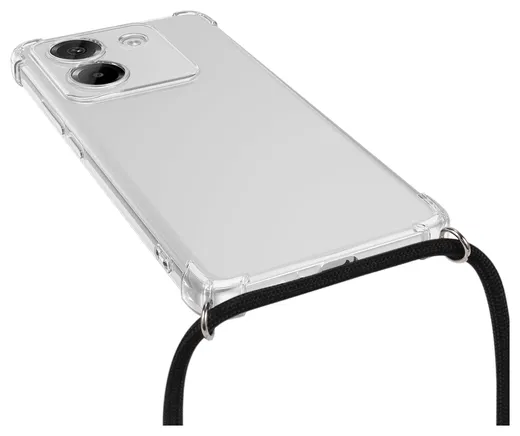 Xiaomi Poco M7 Pro Hoesje met Koord Schokbestendig TPU Transparant afbeelding 6